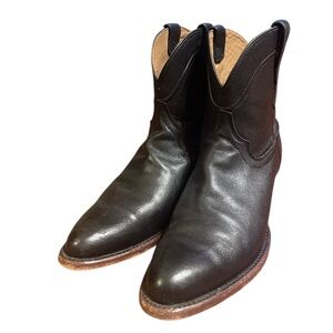 Tecovas The Penny Women’s Pull on Short Western Boot Black Size 8.5